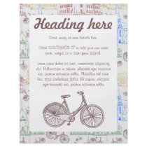 Cycling Aarhus, customizable Personalized Flyer