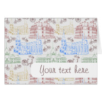 Cycling Aarhus, patterned Card