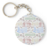 Cycling Aarhus, patterned Keychains