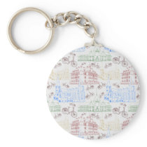 Cycling Aarhus, patterned Keychains