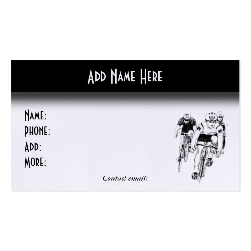 Cycling - Bike Business Card