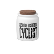 Cycling Biking & Cyclists Worlds Greatest Cyclist Candy Dish