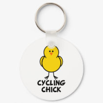 Cycling Chick keychains by chicktshirts8 Cycling Chick keychains
