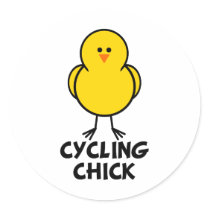 Cycling Chick stickers