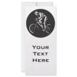cycling clycer inverse silhouette rack card design