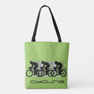 Cycling Design Tote Bag