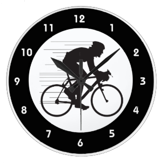 Cycling Design Wall Clock