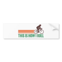 Cycling (female) bumper stickers by magarmor Cycling (female) bumper stickers