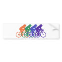 Cycling (female) bumper stickers