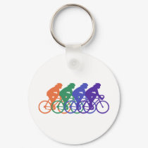 Cycling (female) keychains by magarmor Cycling (female) keychains