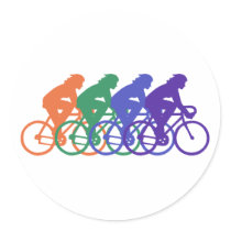 Cycling (female) sticker