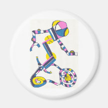 Cycling Fridge Magnets