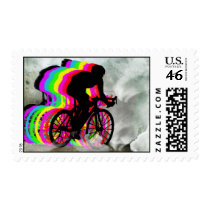 Cycling in the Clouds Postage