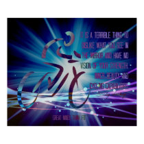Cycling, Inner-Beauty and Confidence Poster