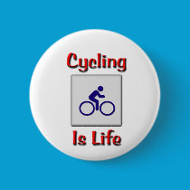 Cycling Is Life buttons