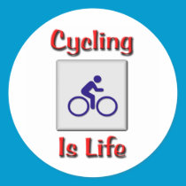 Cycling Is Life stickers