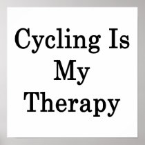 Cycling Is My Therapy Print