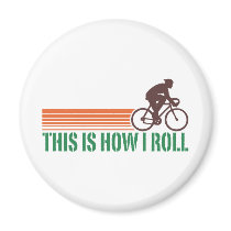 Cycling (male) refrigerator magnet