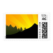 cycling : mountain rayz : stamp
