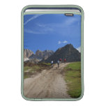 cycling on Dolomites Macbook Sleeve