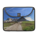 cycling on Dolomites Macbook Pro Sleeve