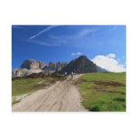 cycling on Dolomites Postcard