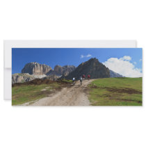 cycling on Dolomites Rack Card Design