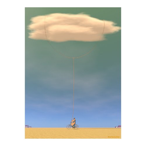CYCLING Surreal Art Poster