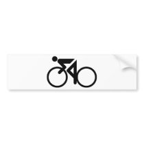 cycling racing bicycle bumper sticker