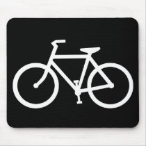 cycling silhouette mousepads