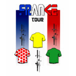 Cycling Touring France Cyclists gear Tee Shirts