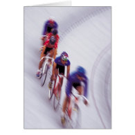 Cycling Track Race Bicycle Cycle Bicycling Cards