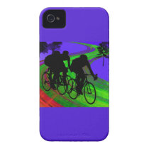 Cycling Trio on Ribbon Road Iphone 4 Case