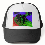 Cycling Trio on Ribbon Road Hats