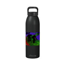 Cycling Trio on Ribbon Road Drinking Bottle