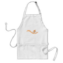 Cyclist Design in Orange. Apron
