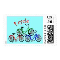 Cyclist Gifts (Bicycling) design Postage