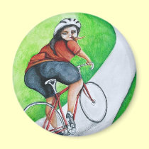 Cyclist - Kiss Goodbye magnets