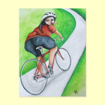 Cyclist - Kiss Goodbye postcards