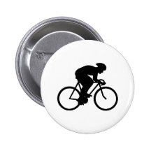 Cyclist Silhouette. Pin
