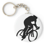 cyclist tour de france racing bike key chain