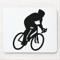 cyclist tour de france racing bike mousepad