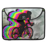 Cyclists Cycling in the Clouds Sleeves For MacBook Pro