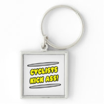 Cyclists Kick Ass! Key Chains
