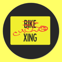 Cyclo-crossing sticker (black) stickers