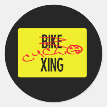 Cyclo-crossing sticker (black)
