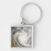 Cyclone Laurence moves far inland Keychains