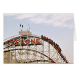 Cyclone Roller Coaster - Coney Island, NYC card
