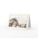 Cyclone Rollercoaster Blank Greeting Card