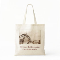 Cyclone Rollercoaster Budget Canvas Tote bags by lizadeyphoto Cyclone Rollercoaster Budget Canvas Tote bags